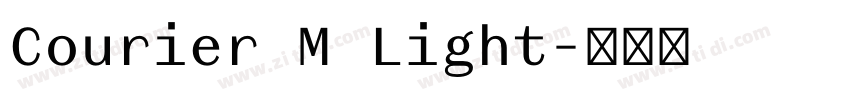 Courier M Light字体转换